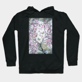 Grey Butterflies Hoodie